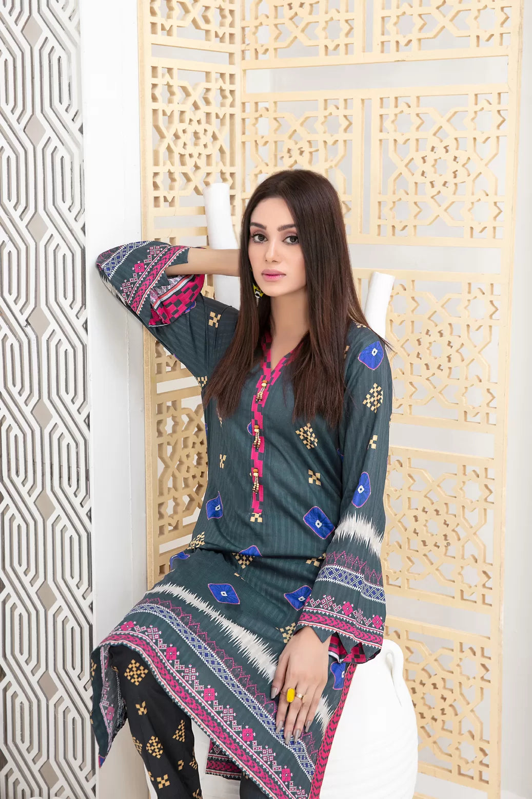 Tawakkal Faye 2 Piece Stitched Suit - 07
