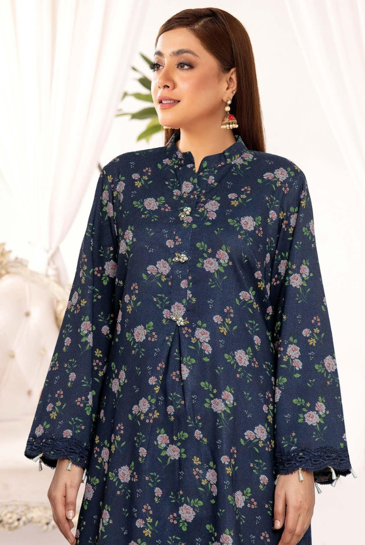 2 Piece Stitched Printed Winter Suits Collection From Inaaya By Johra - 01
