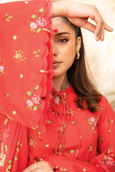 3 Piece Stitched Printed Lawn Suit From Maria.B By M.Basics Vol-01 Collection'25  Elaheh - 01