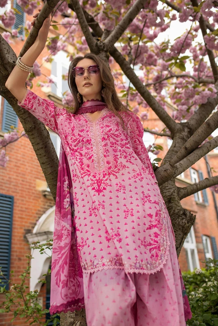 3 Piece Stitched Embroidered Printed Lawn Suit From Sobia Nazir Basics'25 Collection - 01