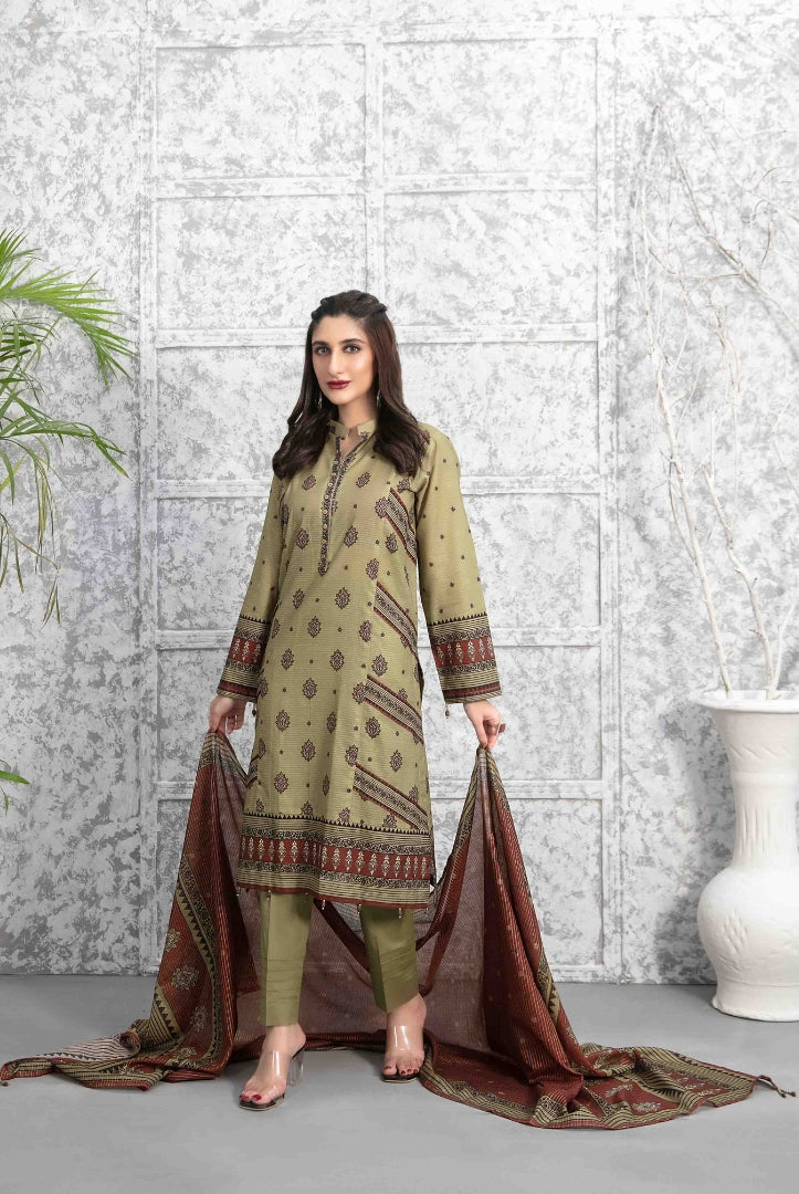 Tawakkal Milan 3 Piece Stitched Suit - 01