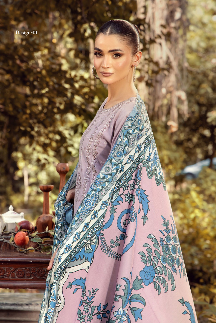 3 Piece Stitched DHANAK RTW Vol-02 BY ADAN'S LIBAS - 7790