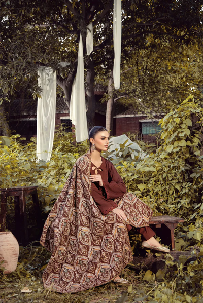 3 Piece Stitched DHANAK READY TO WEAR BY ADAN'S LIBAS - 7694