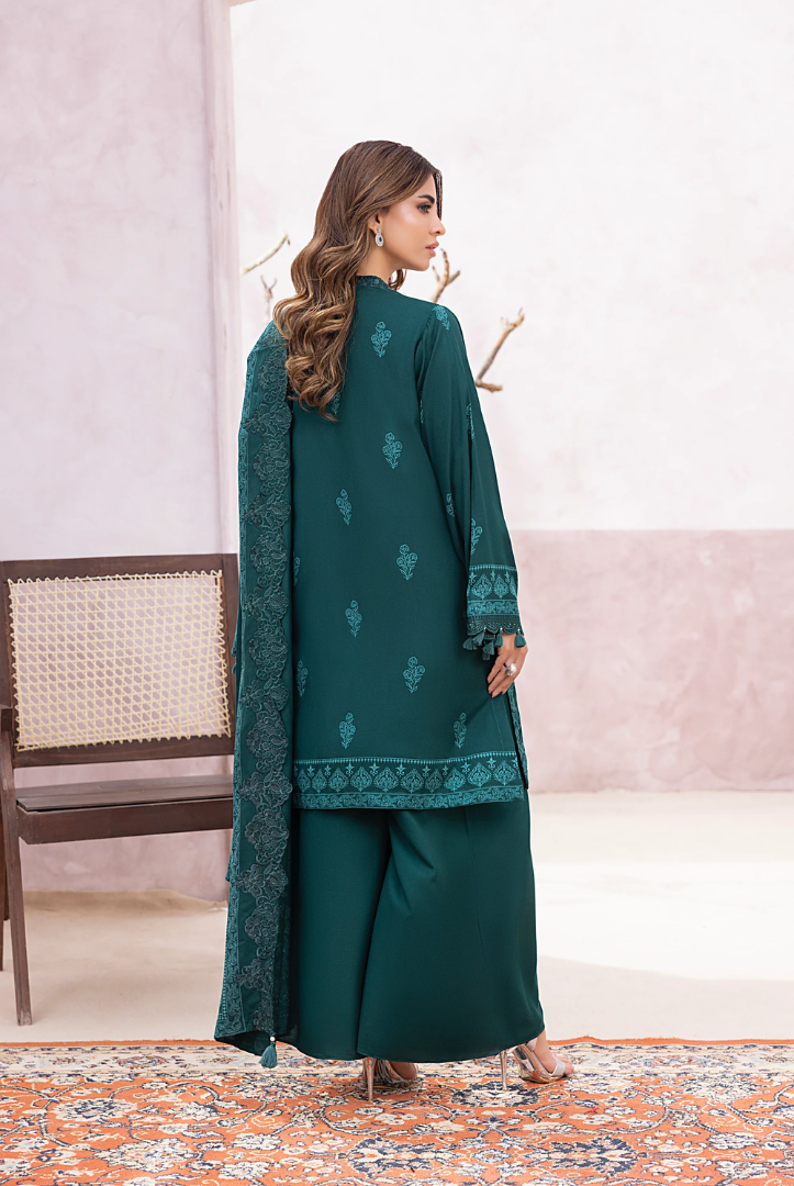 3 Piece Stitched Winter Essentials By LSM Lakhany Embroidered Cashmi Wool LG-IZ-0475-A
