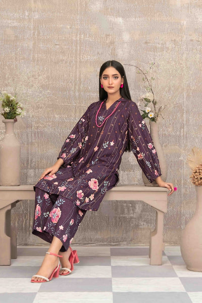 2 Piece Stitched Staple Sigital Print Saliha by Tawakkal Vol-1 - 07