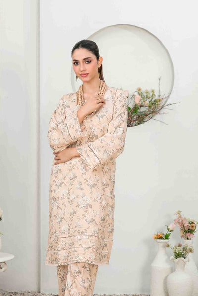 2 Piece Stitched Digital Printed Lawn Suit From Nada By Tawakkal - 01