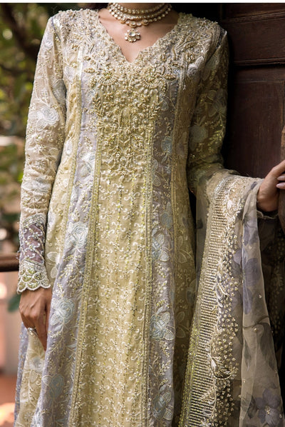 Roohi By Mushq 4 Piece Stitched Embroidered Organza Suit - RIYA