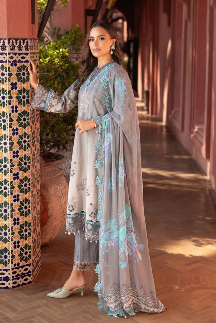 3 Piece Stitched Embroidered Lawn Suit From Charizma Sunshine Vol 1 Collection - 01