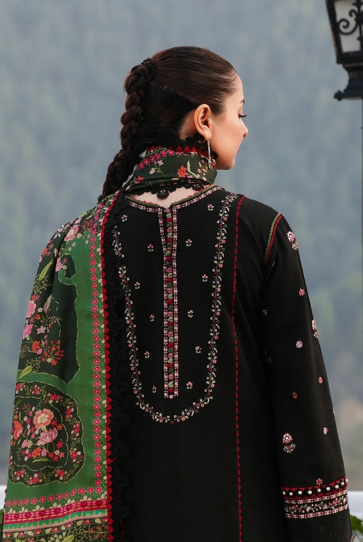 3 Piece Stitched Luxury Winter Shawl Suits Collection'24 By Hussain Rehar - ZOBIA