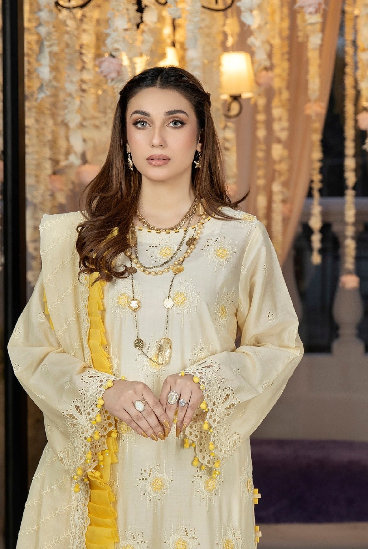 Adan Libas Chantelle 3 Piece Stitched Suit - Rosie