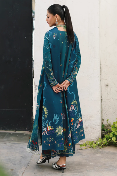 3 Piece Stitched Qalamkar Qprint'25 QW# 05 (B) AMIEL