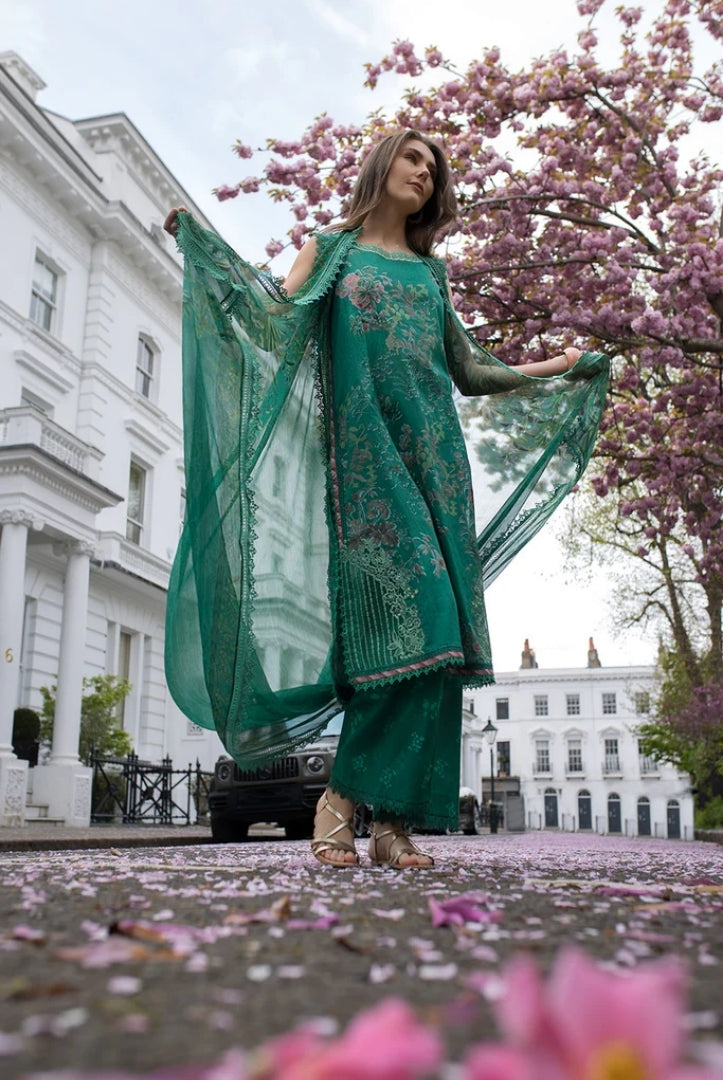 3 Piece Stitched Embroidered Printed Lawn Suit From Sobia Nazir Basics'25 Collection - 10