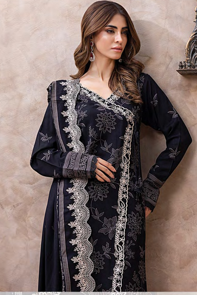 3 Piece Stitched Winter Essentials By LSM Lakhany Embroidered Cashmi Wool LG-RK-0067-A