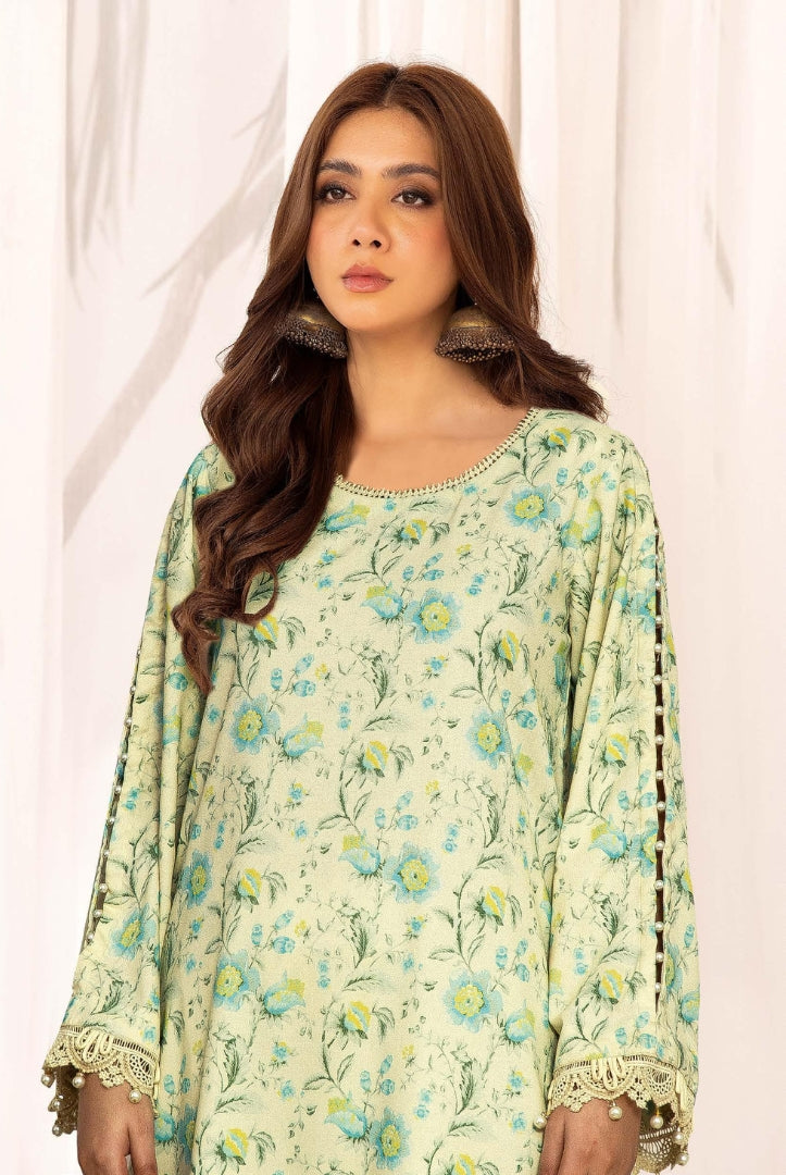 2 Piece Stitched Printed Winter Suits Collection From Inaaya By Johra - 10