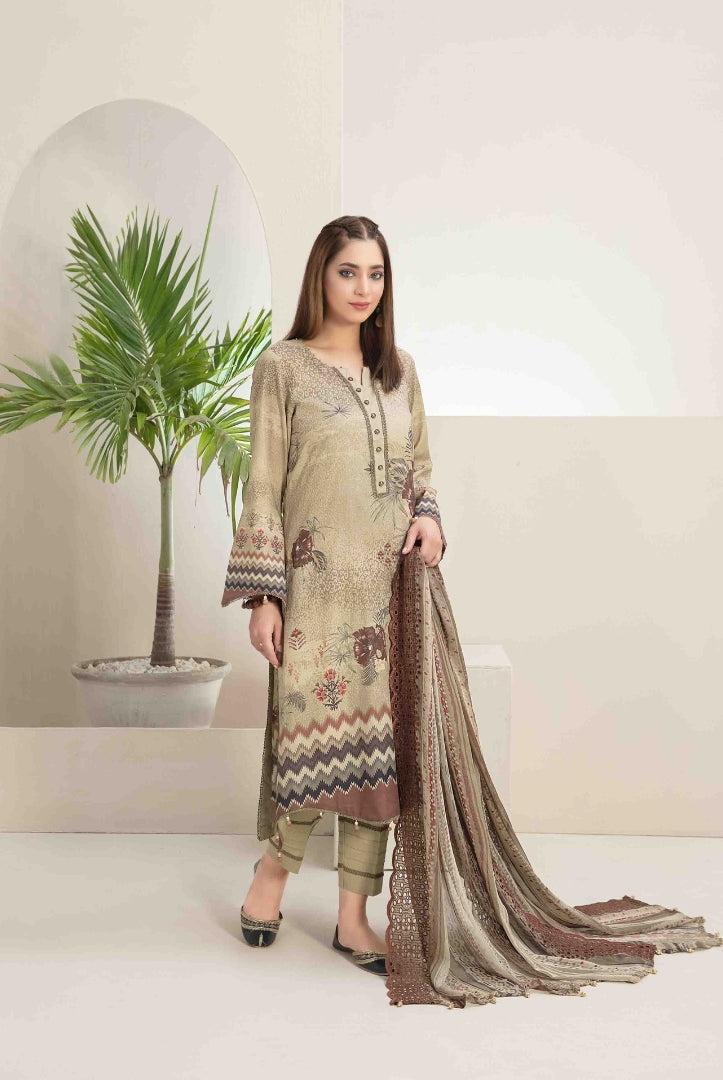 3Piece Stitched Suit By Tawakkal Raina - 10