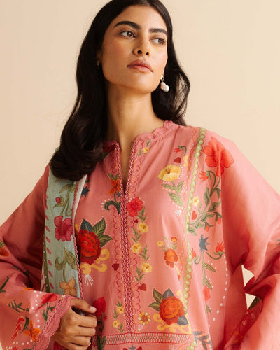 Coco Prints Drop Two By Zara Shahjahan 3 Piece Stitched Suit - 10