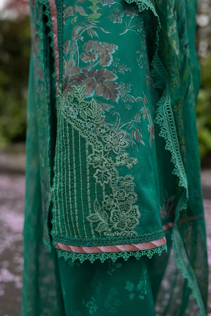 3 Piece Stitched Embroidered Printed Lawn Suit From Sobia Nazir Basics'25 Collection - 10