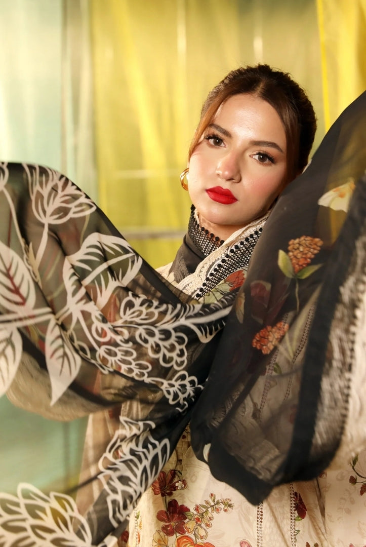 3 Piece Stitched Embroidered Suit From M.Basics By Maria.B Lawn Vol'1 Collection - 10