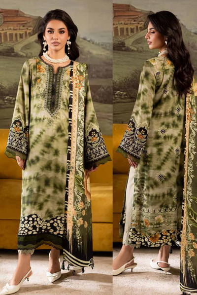 3 Piece Stitched Nureh Signature Printed Linen'25 SP-172