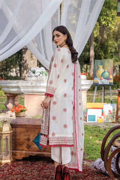 3 Piece Eshaisha Festive Lawn Embroidered Collection - 04