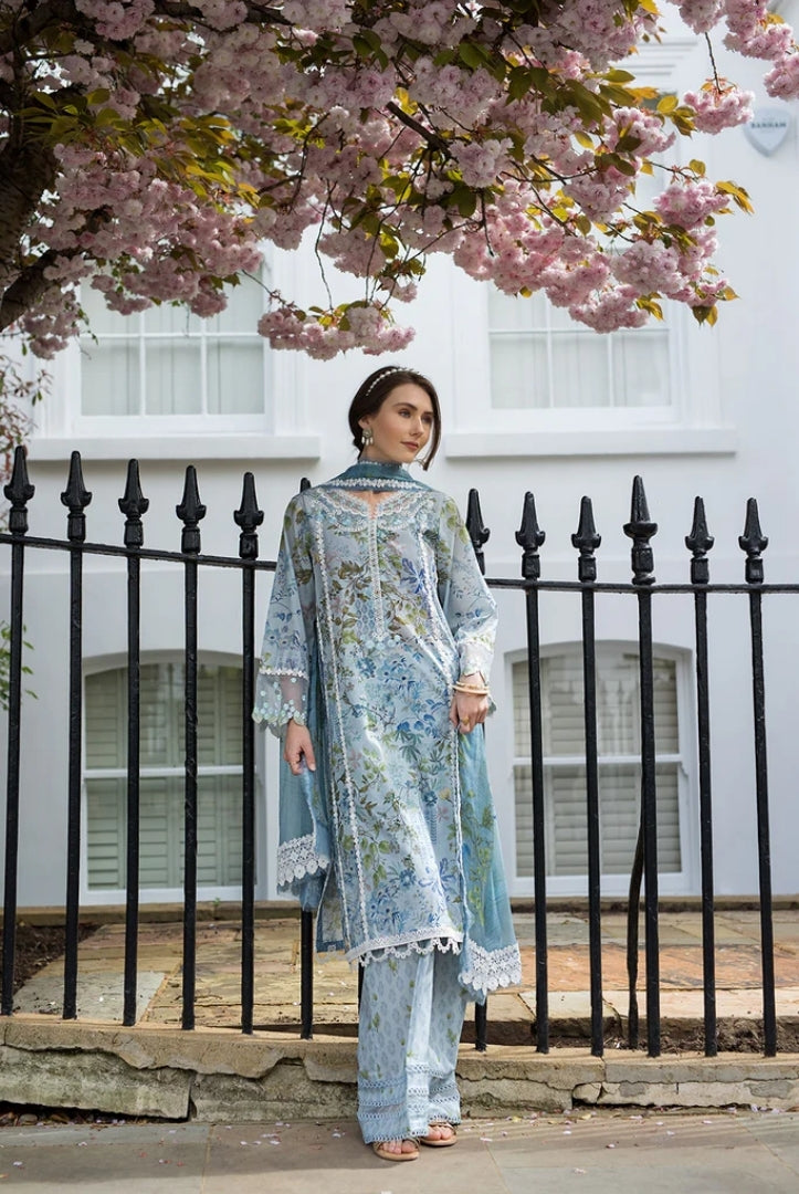 3 Piece Stitched Embroidered Printed Lawn Suit From Sobia Nazir Basics'25 Collection - 11