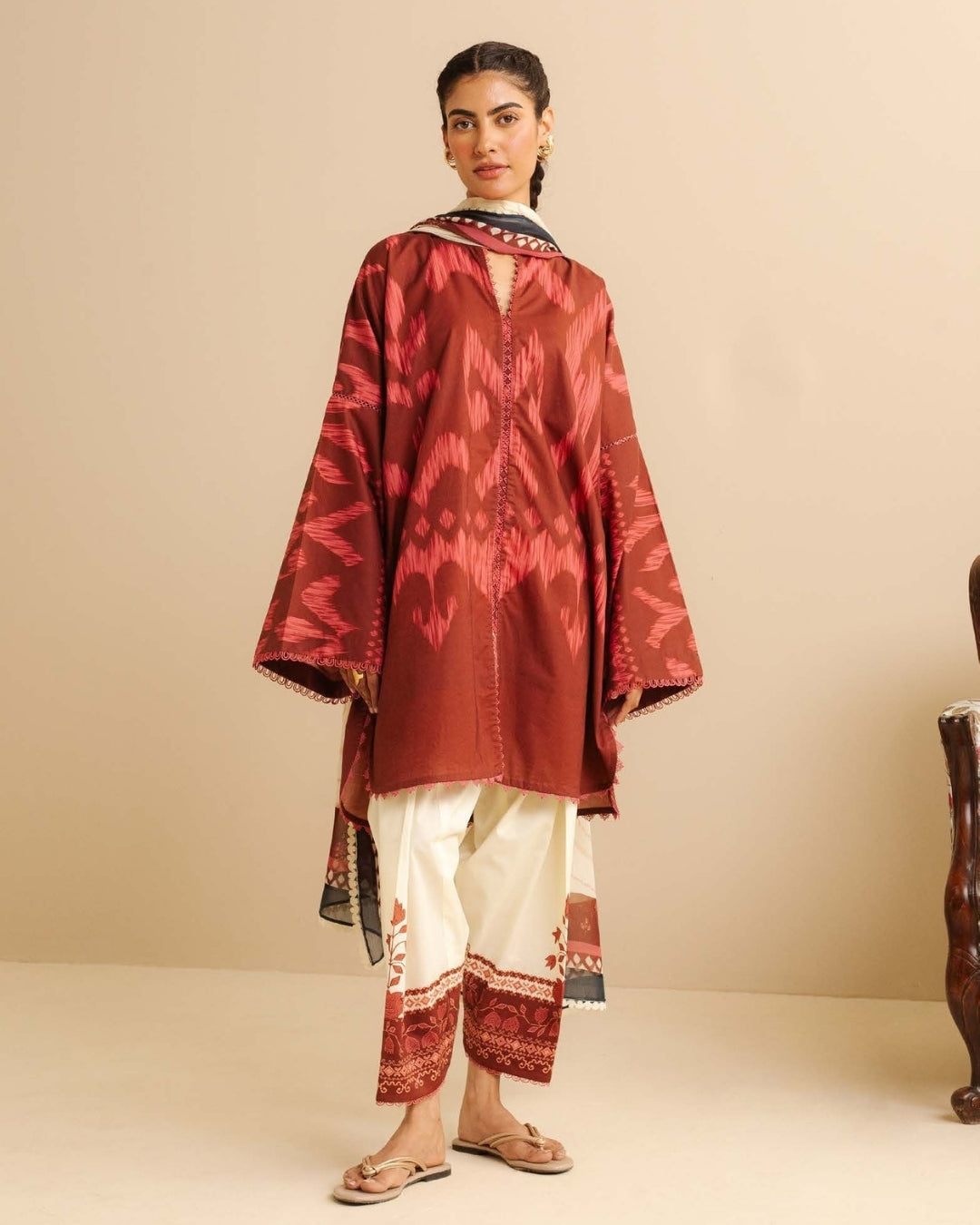 Coco Prints Drop Two By Zara Shahjahan 3 Piece Stitched Suit - 11