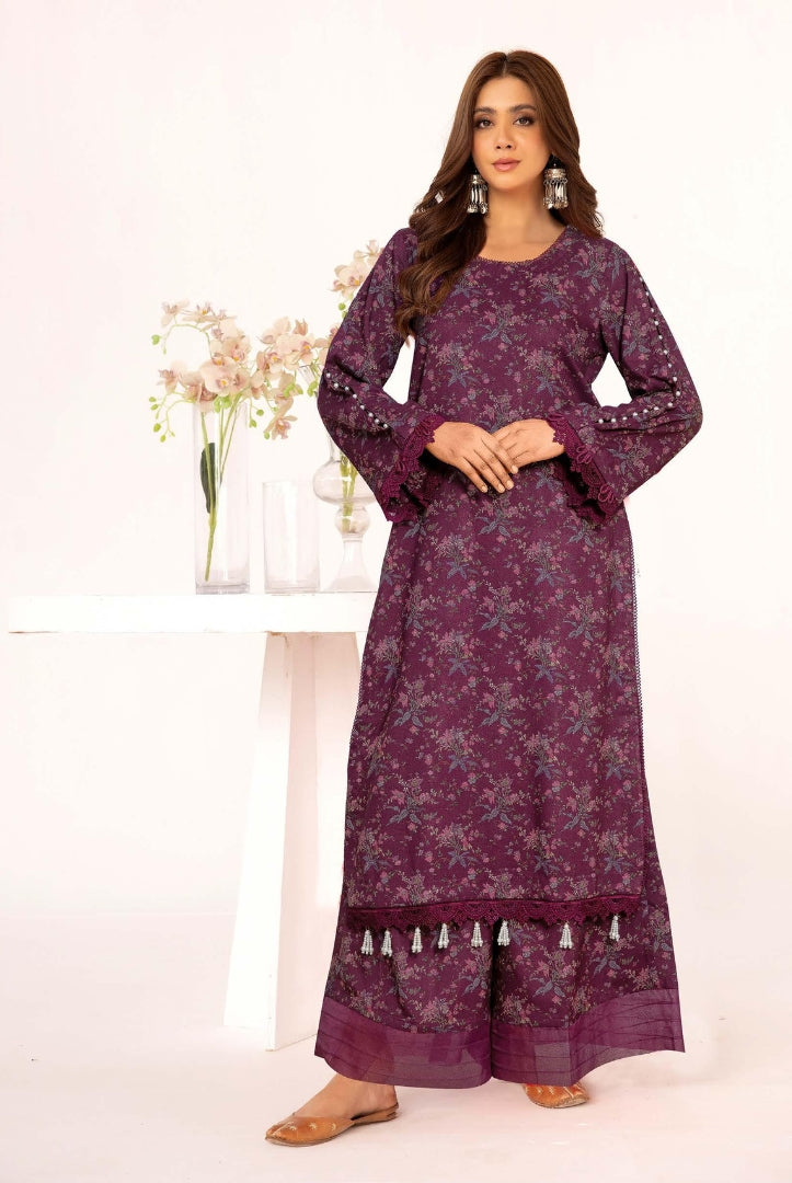 2 Piece Stitched Printed Winter Suits Collection From Inaaya By Johra - 11
