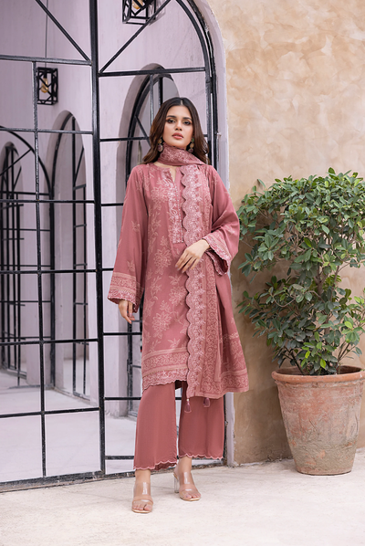 3 Piece Stitched Winter Essentials By LSM Lakhany Embroidered Cashmi Wool LG-RK-0067-B