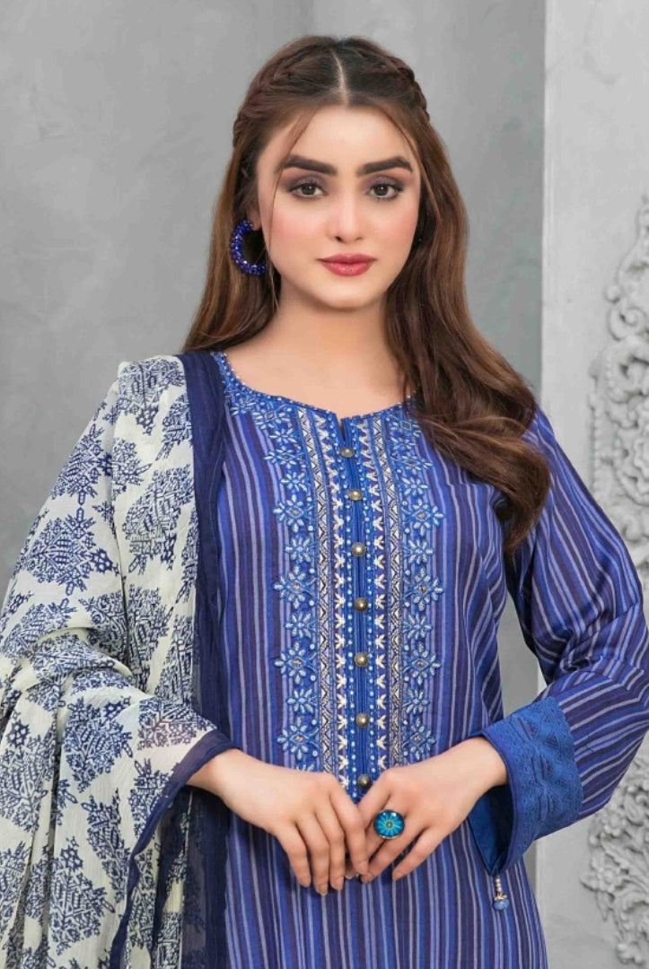 3Piece Stitched Suit By Tawakkal Devina - 11