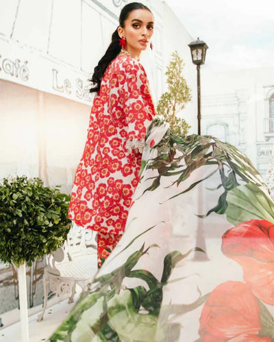 3 Piece Stitched Embroidered Lawn Suit From Maria.B By M.Prints Eid Edit Collection'25 - 10