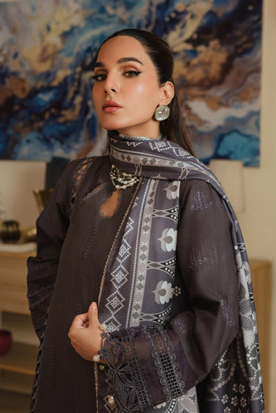 3 Pc Stitched Embroidered Khaddar Winter Collection'24 From Stella By Mahnur - MEHAK