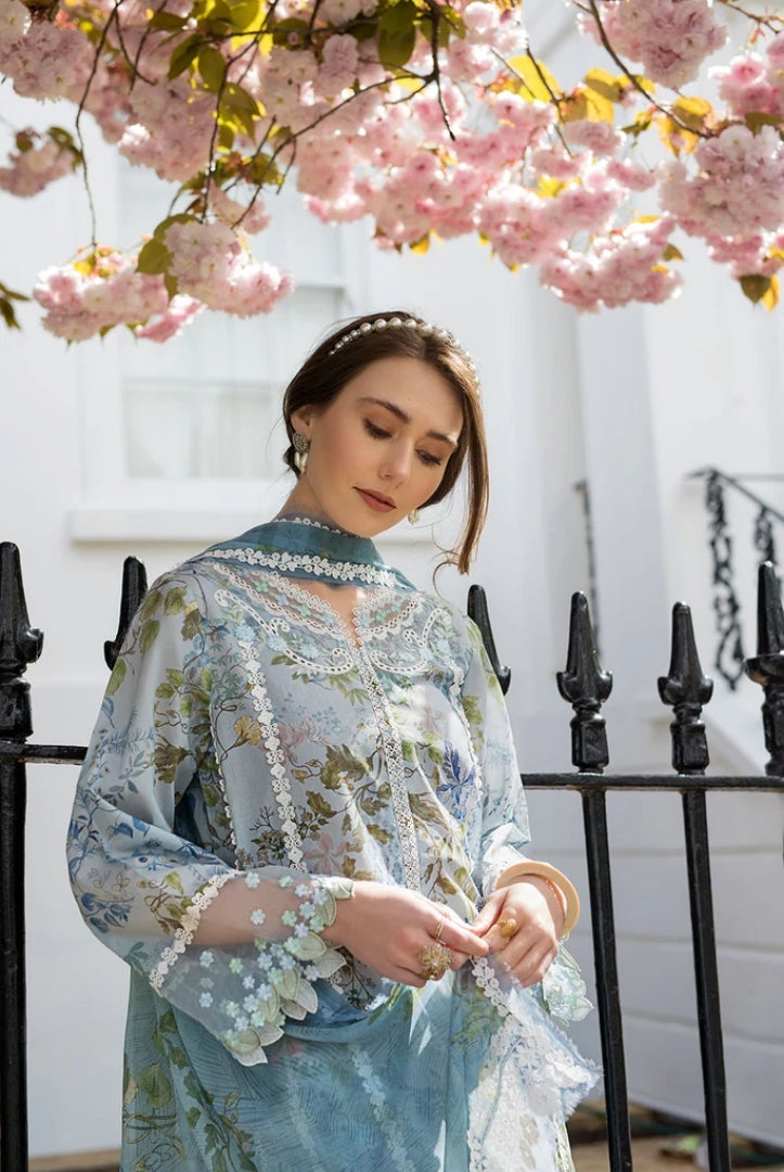 3 Piece Stitched Embroidered Printed Lawn Suit From Sobia Nazir Basics'25 Collection - 11