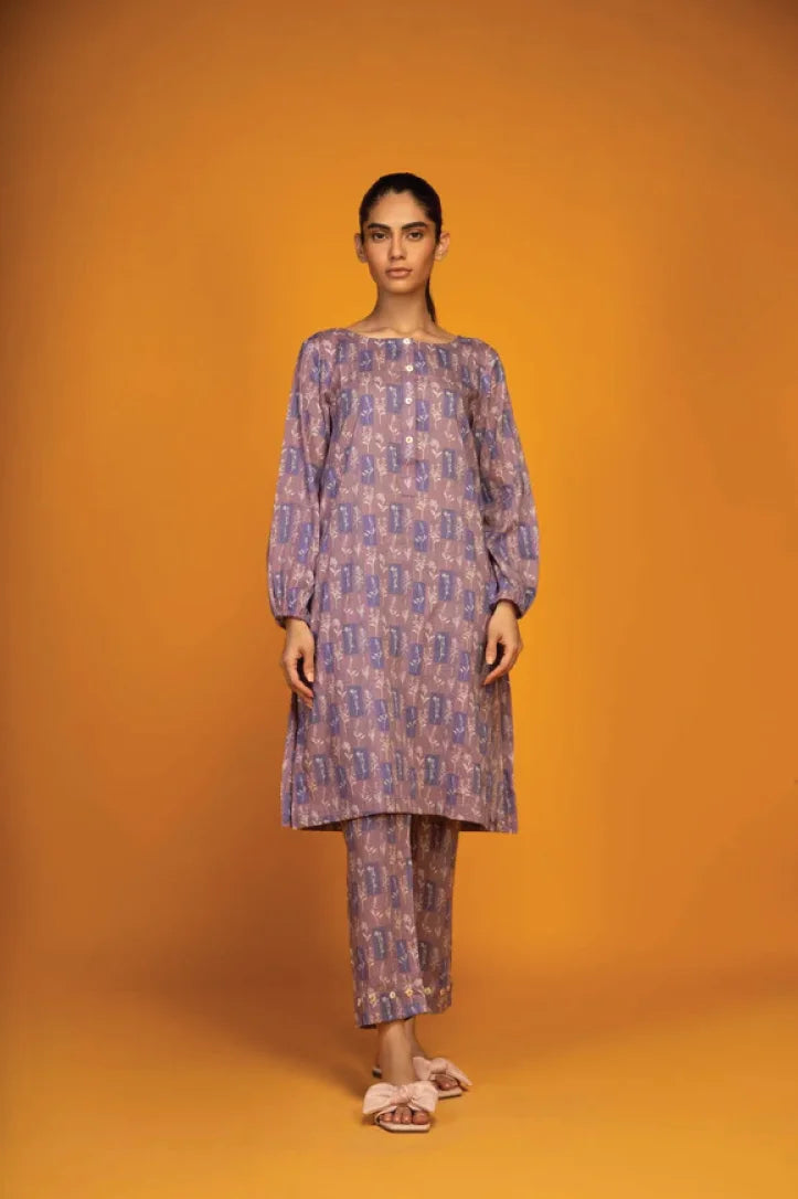 Sahar Print Edit 2 Piece Stitched Suit - 10