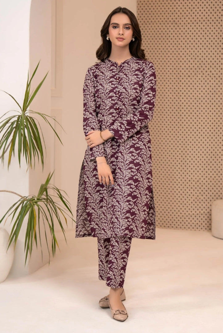 1 Pc Stitched Printed Khaddar Shirt By Limelight Winter Collection - 12