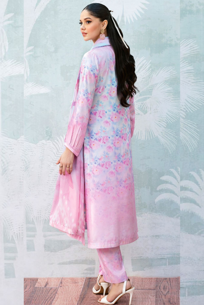 3 Piece Stitched Digital printed Lawn Basics Rawsilk From AFSANAH AR-112