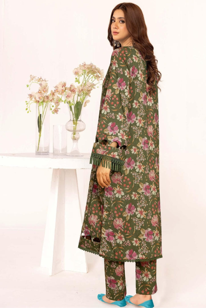 2 Piece Stitched Printed Winter Suits Collection From Inaaya By Johra - 12