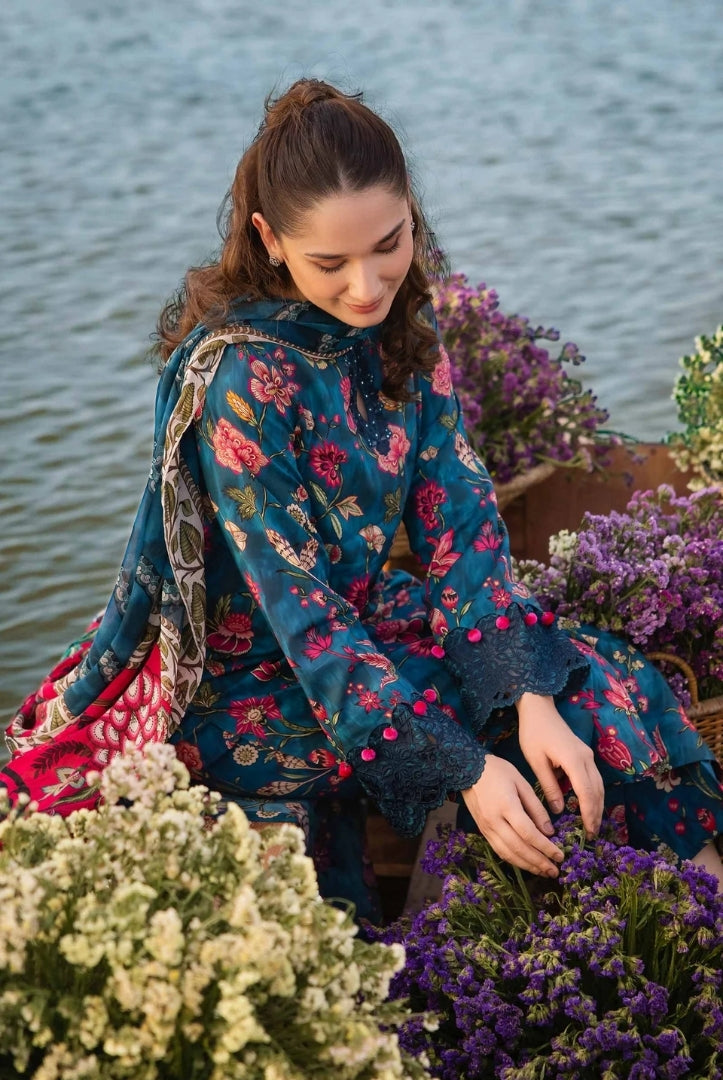 3 Piece Stitched Embroidered Suit By Ravi Kinare Collection From M.Basics By Maria.B - 12