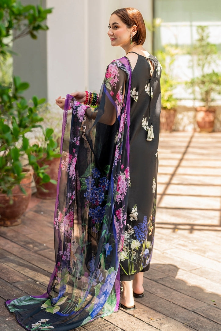 3 Piece Stitched Embroidered Lawn Suit | Meraki Vol'2 By Asifa & Nabeel - Surma
