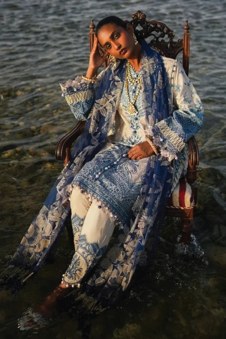 3 Piece Stitched Luxury Lawn Suit By Sana Safinaz - AN-00960