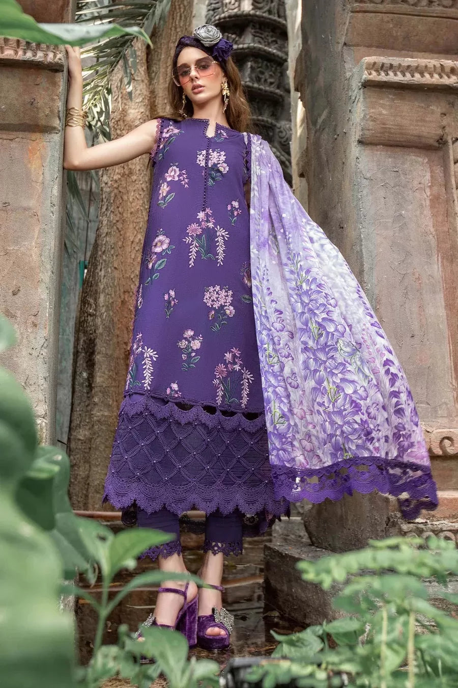 Maria.B M.Prints 3 Piece Stitched Suit - 11