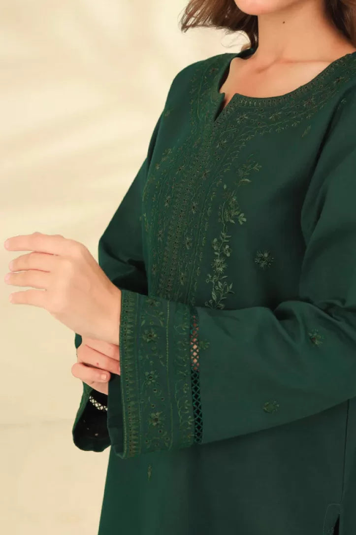Jade Greeen Embroidered 2 Piece Stitched Suit