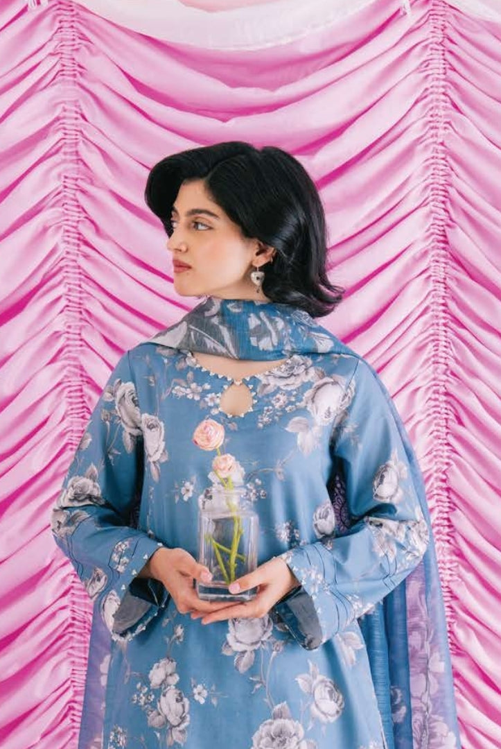 Rinesa By Ayzel 3 Piece Stitched Suit - POSY