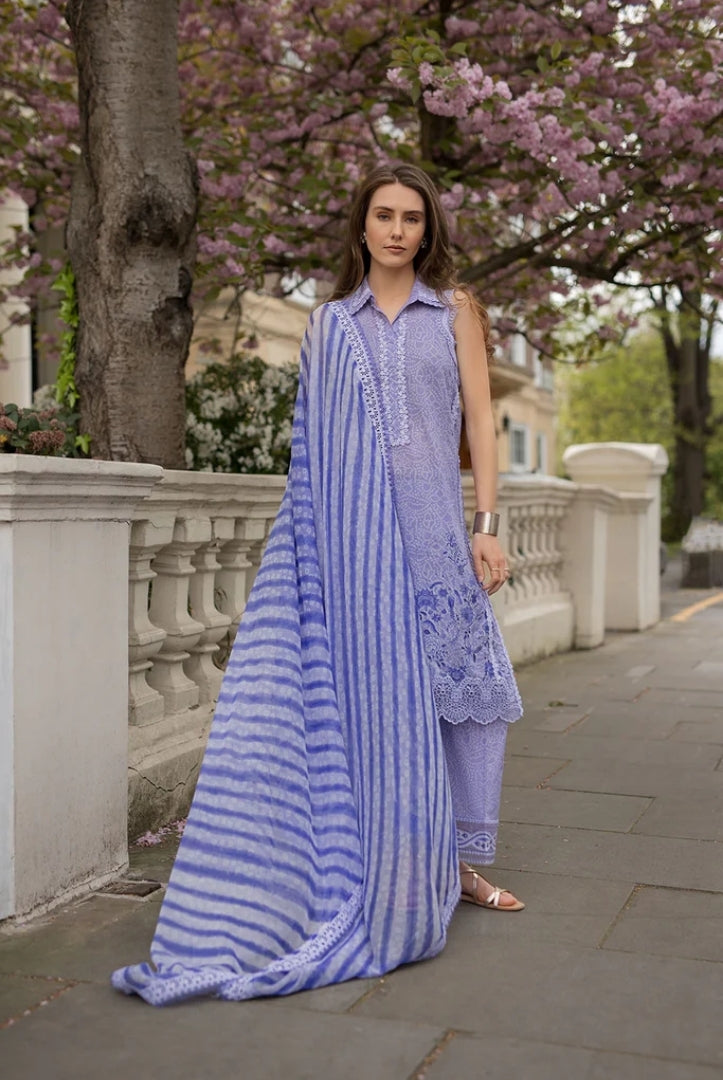 3 Piece Stitched Embroidered Printed Lawn Suit From Sobia Nazir Basics'25 Collection - 13