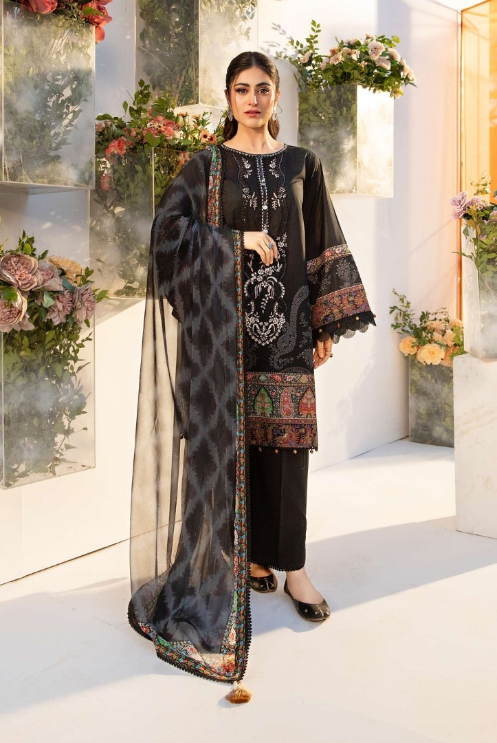 3 Piece Stitched Embroidered Suit From M.Basics By Maria.B Lawn Vol'1 Collection - 13