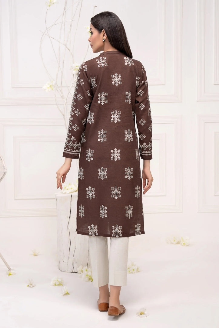 1 Pc Stitched Printed Khaddar Shirt By Limelight Winter Collection - 13