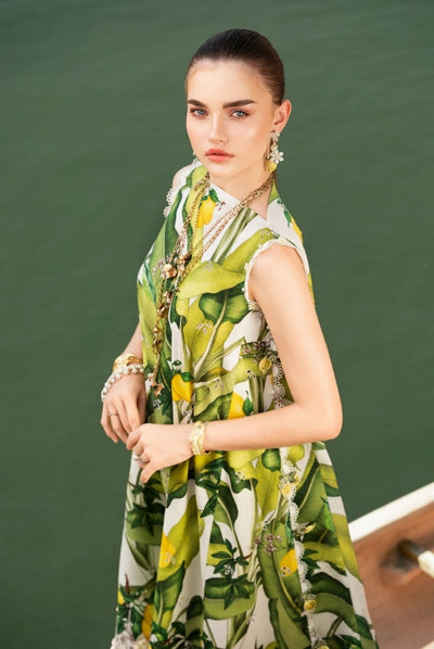 3 Piece Stitched Printed Lawn Suit From Maria.B M.Prints Spring Summer'25 Collection - 13