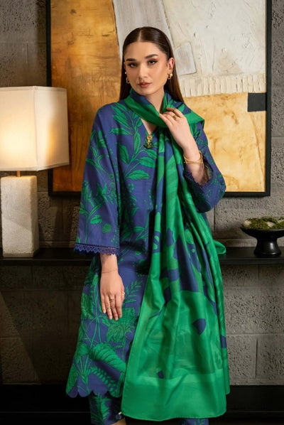 3 Piece Stitched Printed Khaddar Suit  From M.Basics By Maria.B Collection - 13