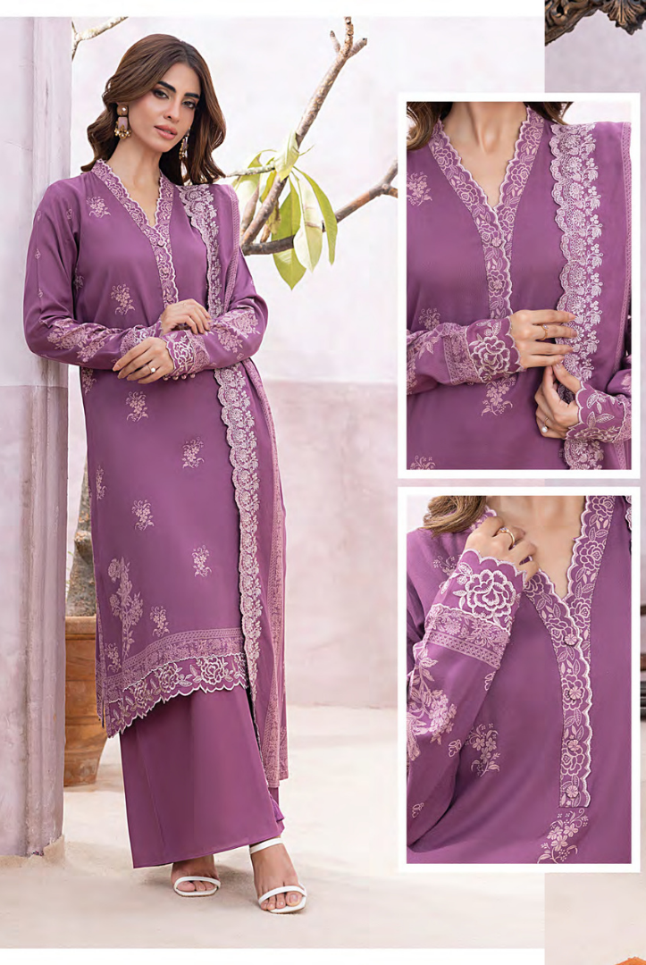 3 Piece Stitched Winter Essentials By LSM Lakhany Embroidered Cashmi Wool LG-RL-0307-A