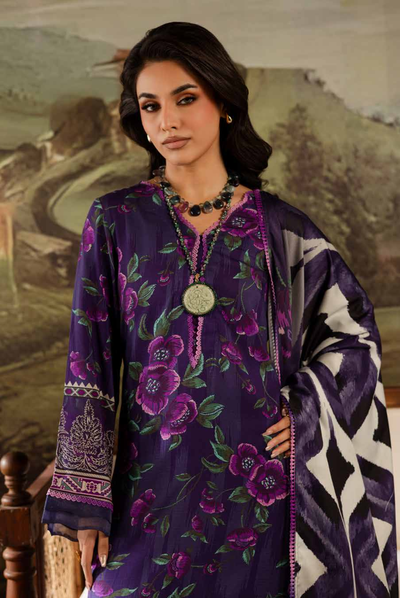 3 Piece Stitched Nureh Signature Printed Linen'25 SP-173