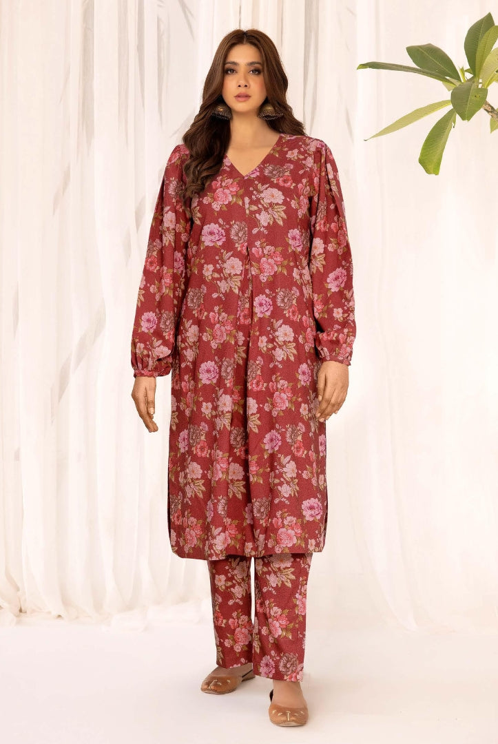 2 Piece Stitched Printed Winter Suits Collection From Inaaya By Johra - 14